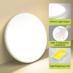 plafonnier led blanc doré moderne télécommande 30w 40w 50w étanche
