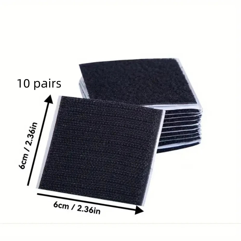 fixations antidérapantes tapis réutilisables adhésives poils longs modernes 6cmx6cm polyester nylon opaque beigeclair gris