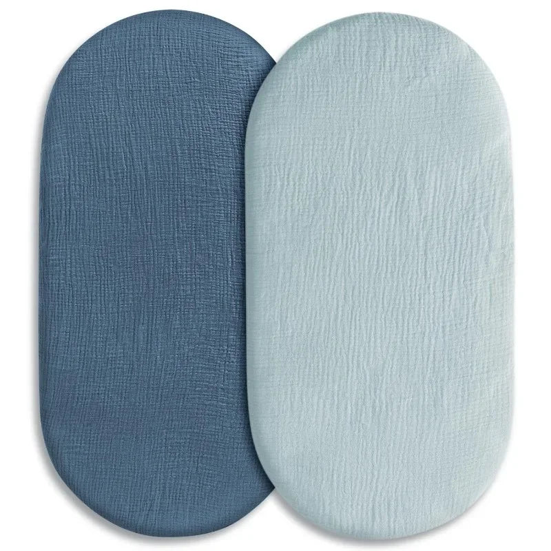 matelas bébé ovale texturé gaufré couverture drap béton arc ciel naturel minimaliste