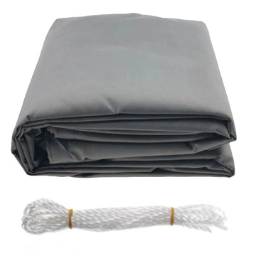 voile d'ombrage triangulaire gris clair moderne enduite pu imperméable anneaux métalliques cordelette 300cm 400cm