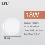 lampe led moderne adhésive 6w 9w 13w 18w 24w blanc mat surface opaques