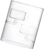 support bougies verre transparent moderne minimaliste clips bougeoirs décoration table événements centroń
