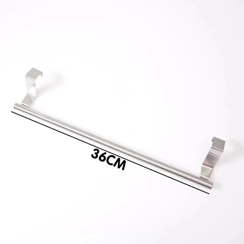 porte serviettes mural acier inoxydable clips fixation moderne 23cm 36cm lisse argenté sans perçage
