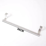 porte serviettes mural acier inoxydable clips fixation moderne 23cm 36cm lisse argenté sans perçage