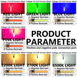 led 40mm vert orange jaune rose blanc bleu adhésif câbles connecteurs modernes