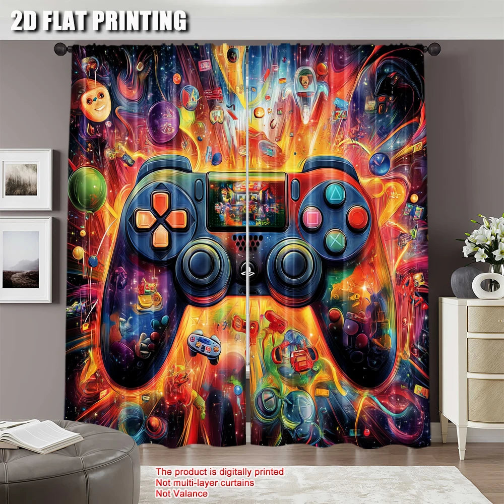 rideau moderne multicolore contrôleur jeu bulles colorées anneaux suspension grande taille chambre salon