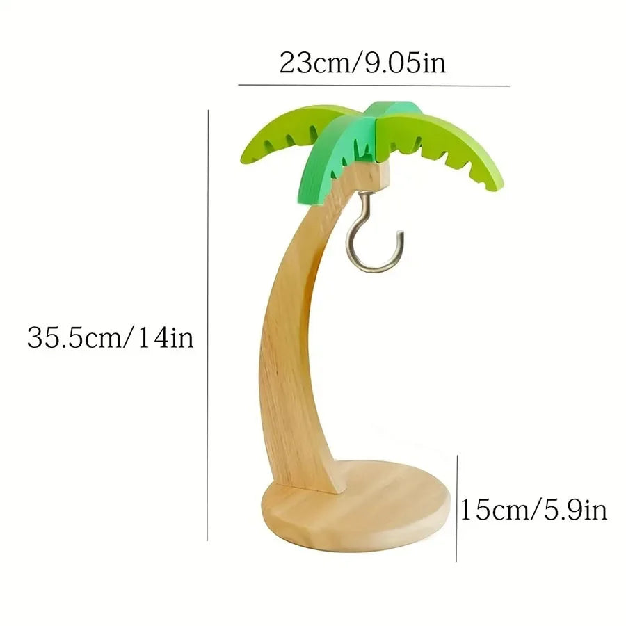 support mural bois naturel feuilles vertes moderne rangement cuisine décoration minimaliste fixations vis