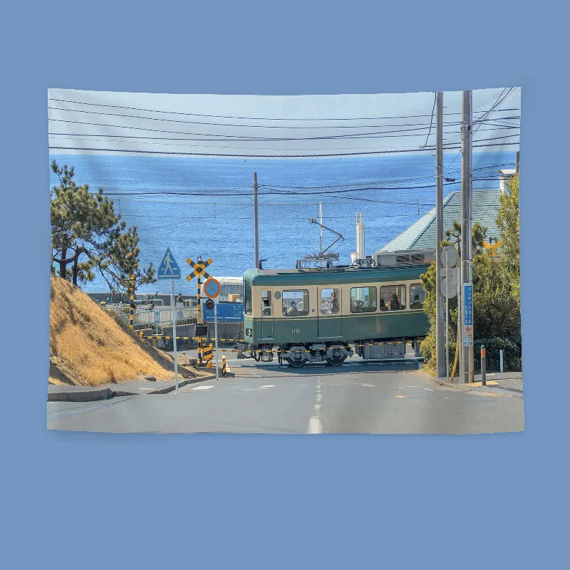 Utilisation de la tapisserie comme nappe ou tapis de yoga en extérieur