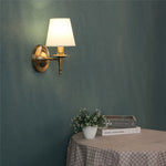 lampes murales or noir abat jour opaque classique traditionnel chambre coucher