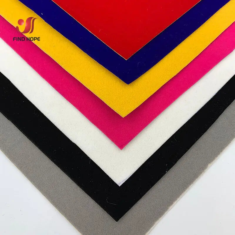 tissu adhésif feutre rouge jaune bleu uni classique bricolage diy boîte bijoux support oreilles