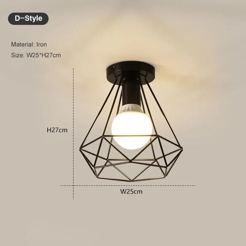 Lampe moderne minimaliste métal noir structure géométrique surface flux lumineux 249 2000