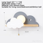 lampe murale moderne nuages étoiles rose blanc bébé chambre éclairage quotidien led 220v