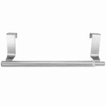 porte serviettes mural acier inoxydable argenté lisse clips moderne double barre autonome