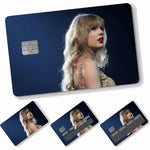 autocollants adhésifs cartes bancaires personnalisées danseur scène espoir bleu clair moderne amovibles