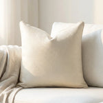 coussin carré jacquard géométrique contemporain beige gris bleu doré polyester 45x45cm