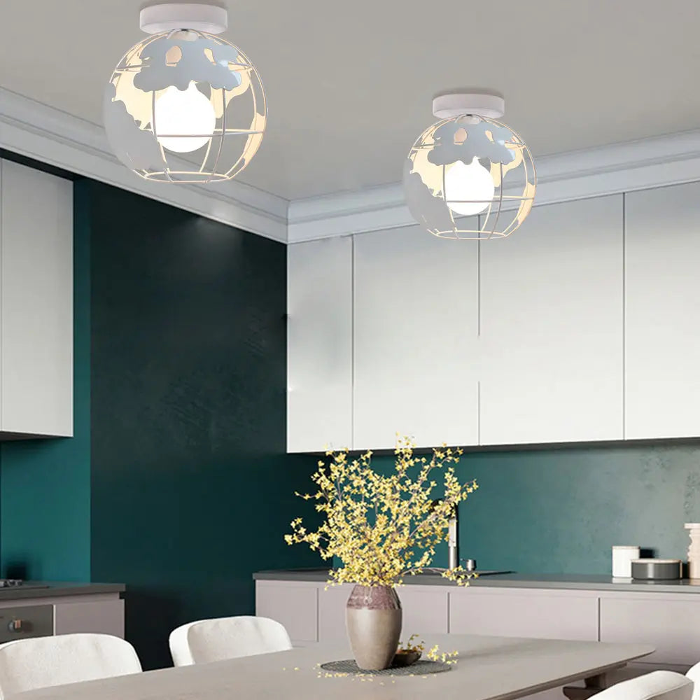 plafonniers led modernes industriels géométriques blanc gris éclairage quotidien
