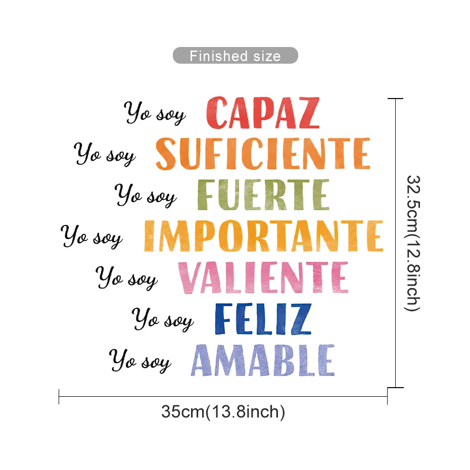 stickers muraux arc ciel étoiles soleils nuages positifs chambre enfant décorative multicolore rouge orange
