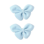 rideau ruban fin rayures clips décoration fenêtre bleu clair élégant