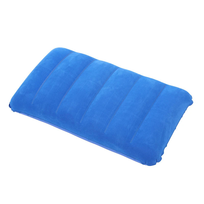 coussin gonflable gris bleu marine moderne valve camping voyage sommeil ultraléger