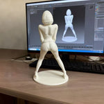 statue blanche goddess manga moderne figurine 3d print otaku décoration chambre salon original beauty