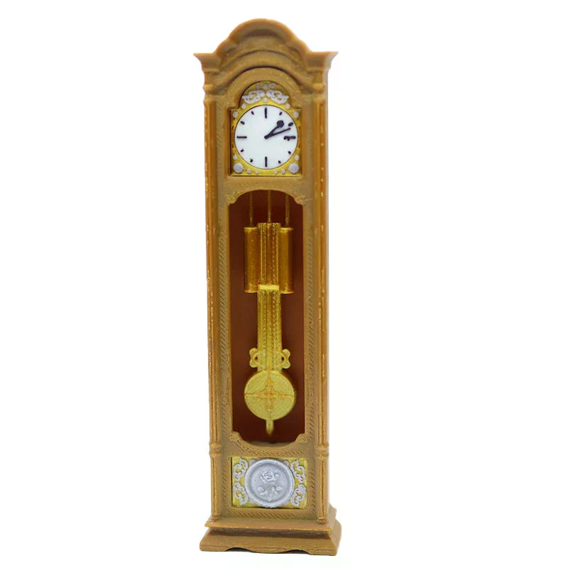 horloge pendule vintage dorée aiguilles motif sculpté décoration intérieure classique résine qualité supérieure