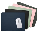 tapis souris cuir bleu marine noir rose clair gris marron vert clair uni minimaliste
