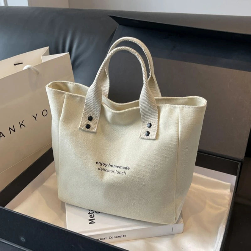 sac main femme noir beige polyester toile détachable moderne casual