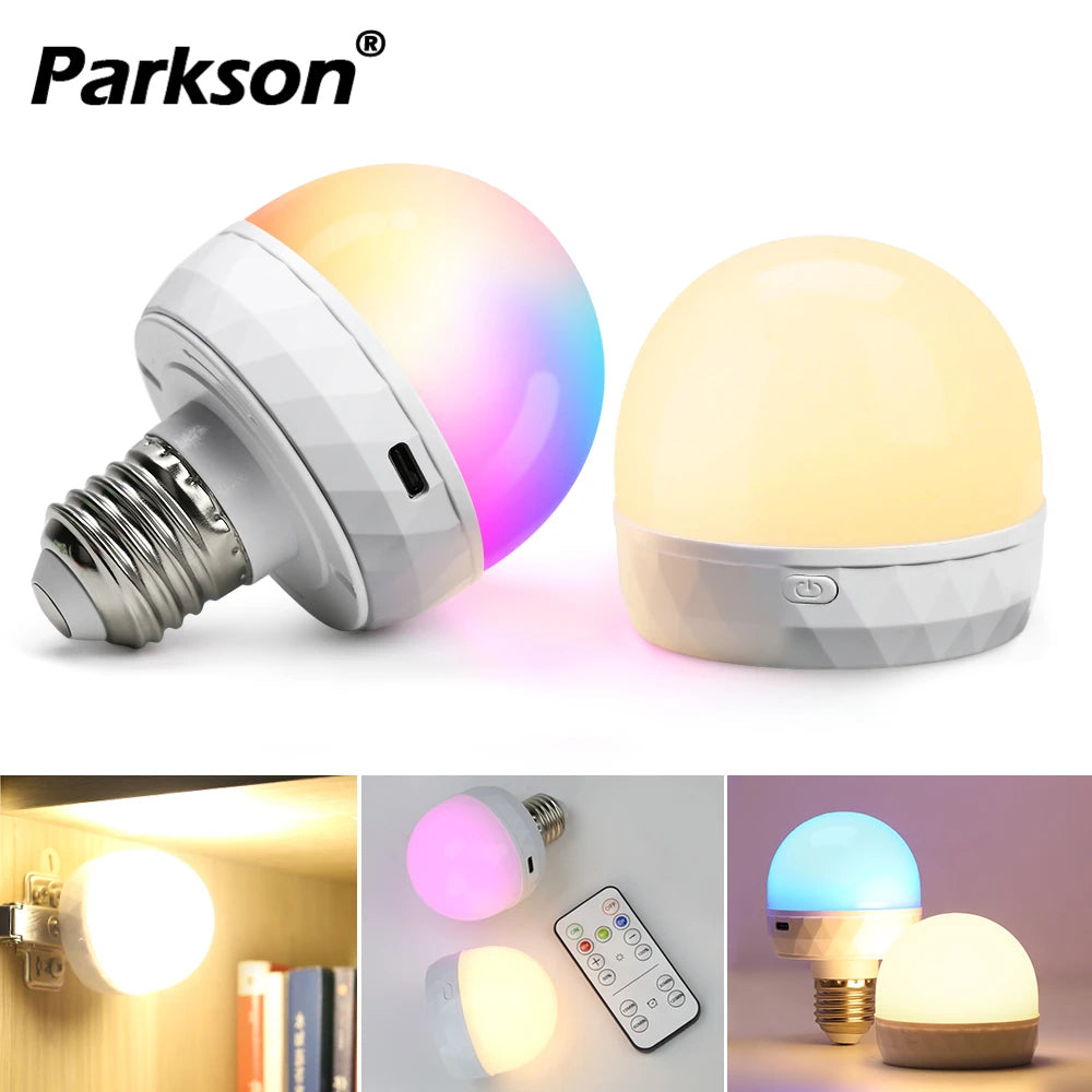 ampoule led rechargeable e27 multi couleurs télécommande blanc naturel moderne