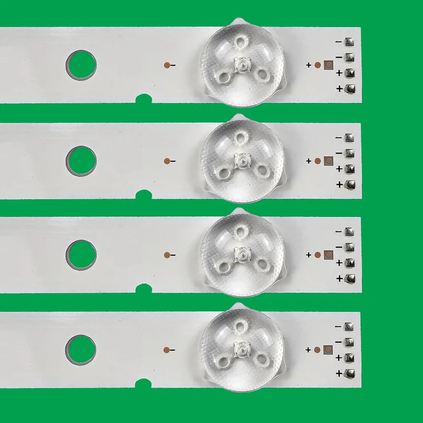 ruban led blanc moderne clips connecteurs kit 10pcs opaques 570mm