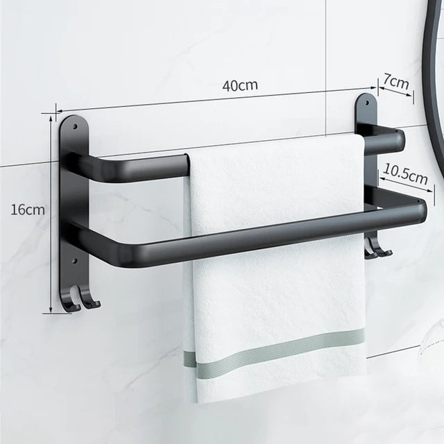 porte serviettes mural noir anti rust porte serviettes bain organisateur salle bain moderne