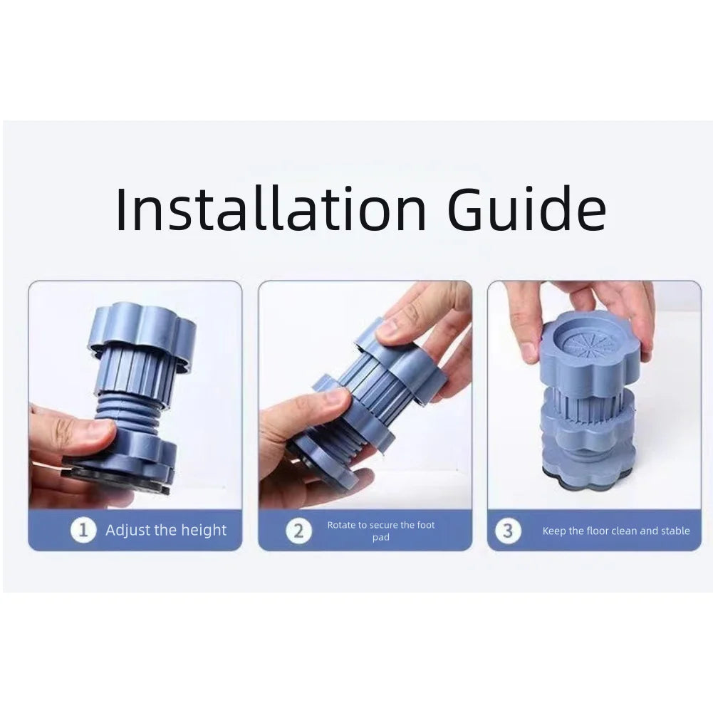 pieds anti vibration machine laver gris texture moderne adhésif antidérapant amortisseur support réfrigérateur