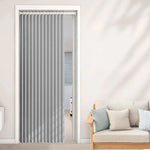 rideau plissé blanc bleu gris moderne polyester isolation thermique pliante accrochage facile chambre salon