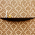 étagère murale moderne bois naturel blanc adhésive deco télécran salon chic
