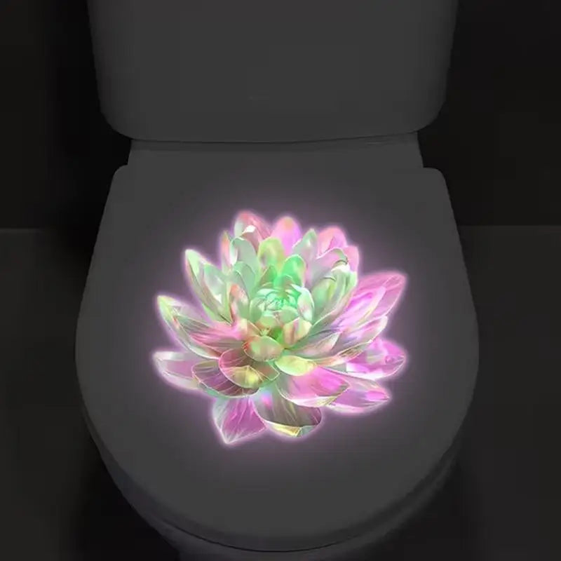 sticker mural moderne fleurs succulentes adhésif amovible vert rose blanc chambre salle bain