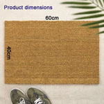 tapis d'entrée personnalisable moderne marron clair antidérapant absorbant extérieur intérieur texture coco