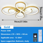 plafonnier led or contemporain circulaire ondulé opacité éclairage quotidien 15 ampoules led 10 15m²