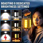 lampe camping rechargeable vert olive led pratique moderne chargeur solaire port usb multiple modes