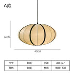 suspension moderne tissu blanc motif géométrique opaque chambre salon lumière led pendentif