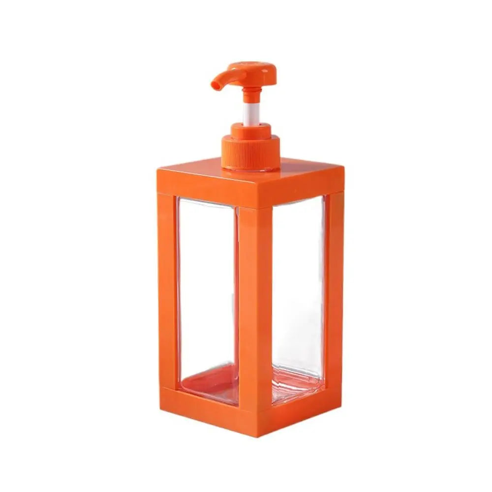 distributeur savon liquide orange noir blanc transparent moderne minimaliste 500ml 750ml 1000ml Pompe rechargeable