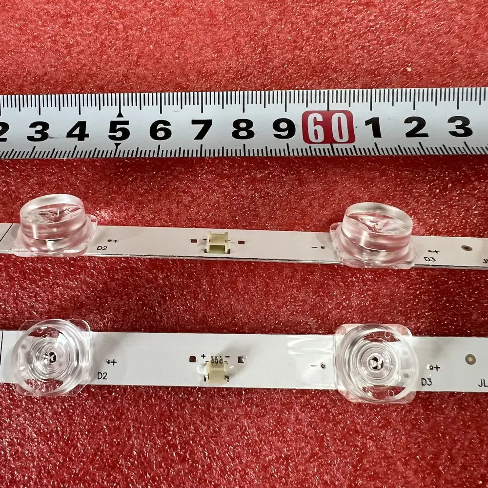bande lumineuse led transparente moderne 60mm 2pc 4oeillets 10connecteurs