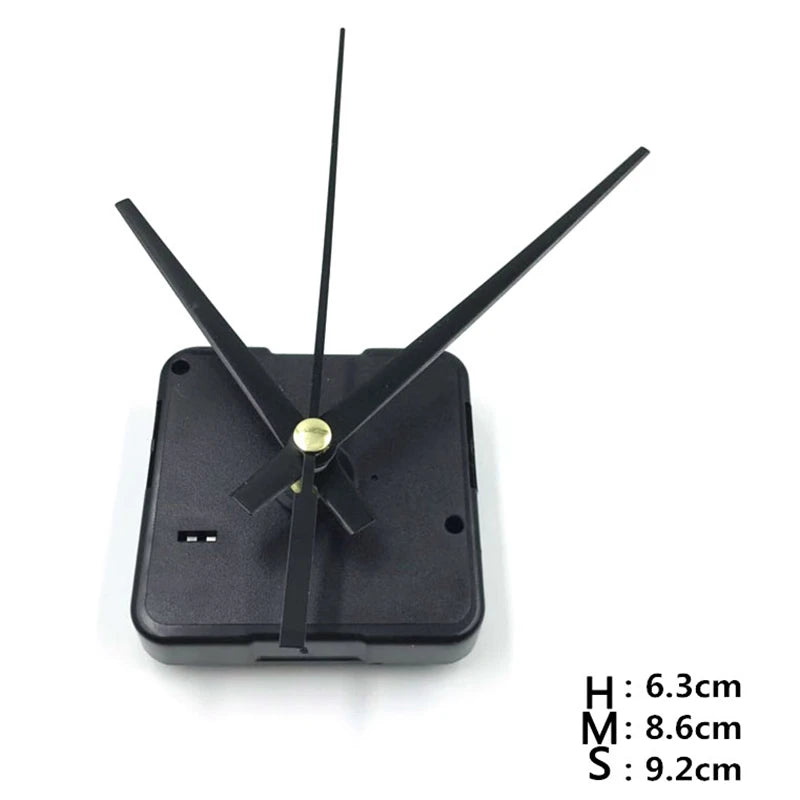 mouvement quartz réparation montre aiguilles métal rectangulaire rainuré noir moderne bricolage horloger pièces rechange