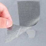 ruban adhésif réparation moustiquaire fenêtre anti insectes maille grise blanc utilitaire