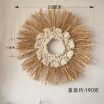 décoration murale bois boho franges colorées naturel moderne minimalisme chambre salon entrée