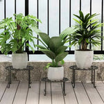 support pot fleur métal autoportant extérieur balcon multifonctionnel décoration florale
