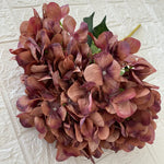 bouquet artificiel hortensias soie bleu blanc rose naturel décoration maison extérieur