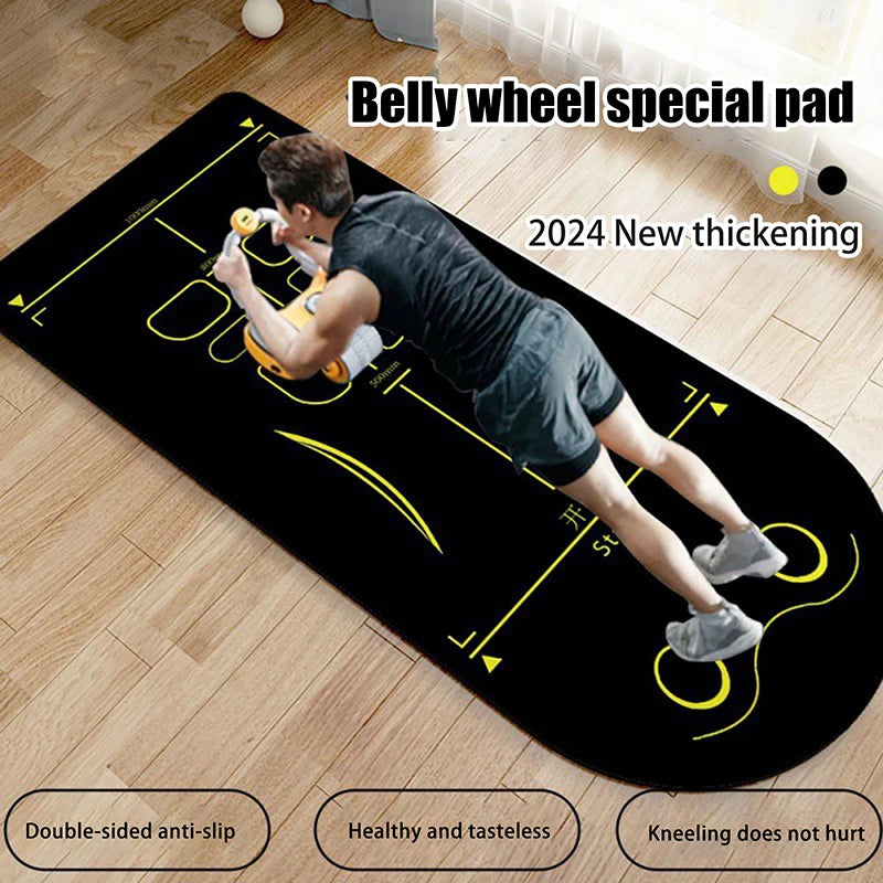 tapis yoga antidérapant absorbant chocs épais s'agenouiller exercices sol domicile pilates roue abdominale corde