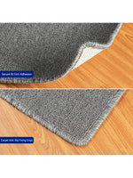 tapis anti dérapant adhésif bleu clair gris microfibres moderne respectueux environnement salle bain