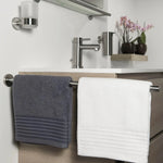 porte serviettes mural acier inoxydable finition noire texture mat moderne murale serviettes