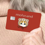 sticker carte crédit dessin animé chats biscuits mofusand waterproo