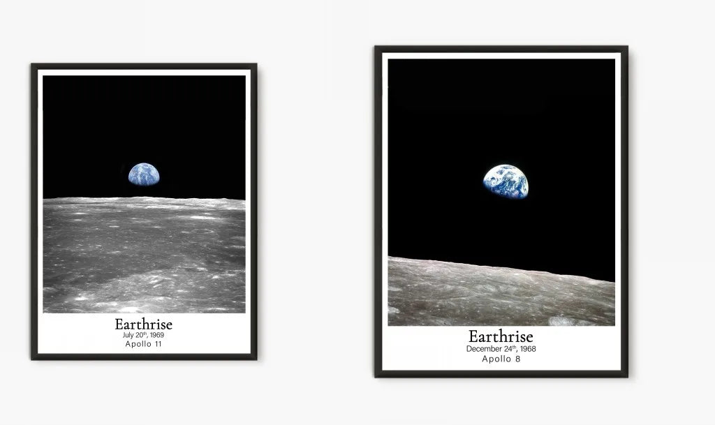 affiche impression Earthrise NASA Apollo 11 toile chambre salon enfant classic documentaire